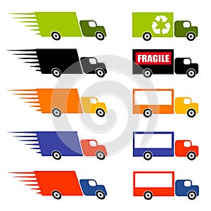 Fast Trucks Clip Art