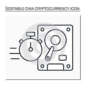 Faster plotting line icon