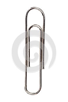 Fasterner (paper clip) isolated