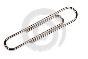 Fasterner (paper clip) isolated
