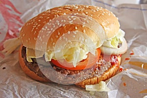 Fastfood burger photo