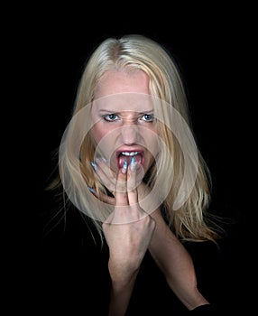 The fastidious girl.