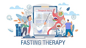 Fasting Therapy Obesity Treatment Promotion Poster photo