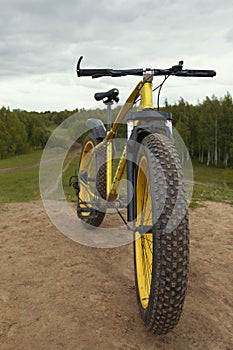 Fat bike - dirty bicycle outdoor