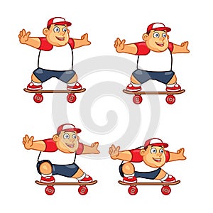 Fat Boy Skater Animation Sprite photo