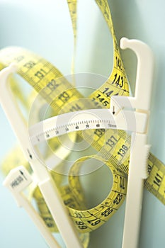Fat caliper measuring tape