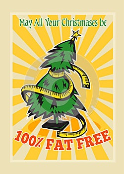 Fat Free Christmas Tree Tape Measure