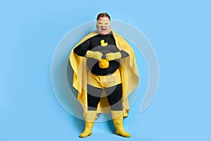 Fat funny superhero will defeat everyone
