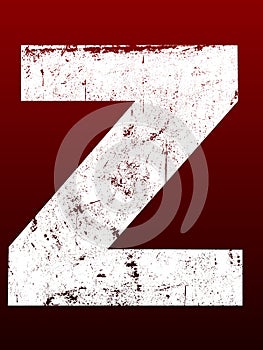 Fat Grunge Letters - Z