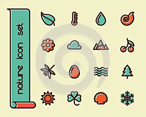 Fat Line Icons