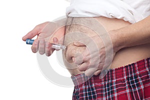 Fat Man Insulin Injection