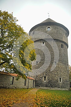 Fat Margarita is the tower of the Tallinn City Wall, located at the end of Pikk Street. The gun tower with 155 loopholes was built