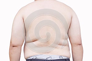 Fat mens body measurements.Back views