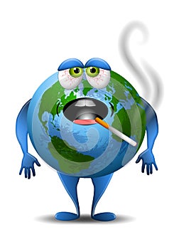 Fat Unhealthy Overweight Earth photo