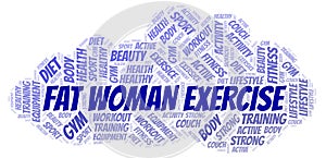 Fat Woman Exercise word cloud