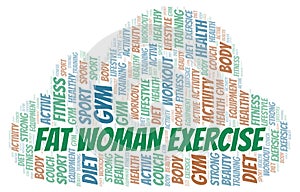 Fat Woman Exercise word cloud