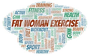 Fat Woman Exercise word cloud