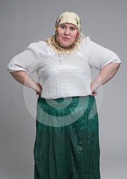 Fat woman photo