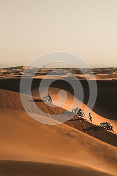 Fatbike rider up the Dune