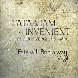 Fate will find Virgil Lat photo