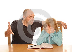 Father angry with daughter