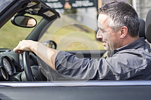 Father On Car Journey With Teenage daughter