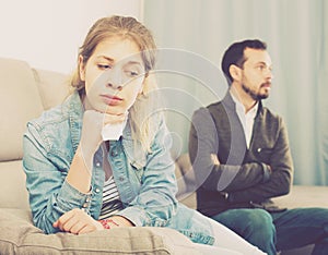 Father and daughter arguing