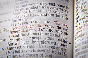 Father, forgive them, for they do not know what they do photo