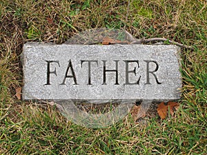 Father Grave Marker