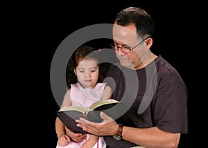 Father Reading Bible