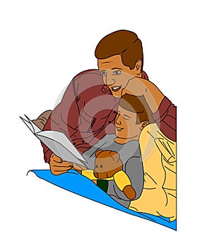 Father Reading a Story