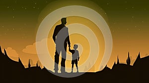 Father's Day Background. Illustration AI Generative