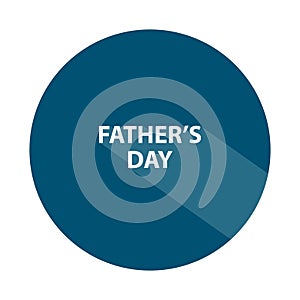 father\'s day badge on white