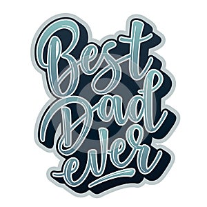 `Father`s day` lettering poster