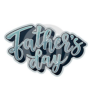 `Father`s day` lettering poster