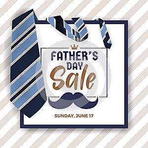 Father`s Day Sale Promotion Banner