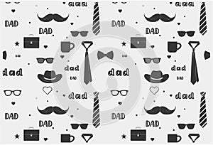 Father's pattern design dad vector pattern vector design