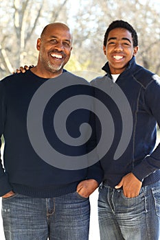 Father and son photo