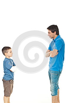 Father and son conversation