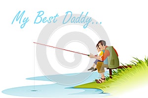 Father and Son fishing