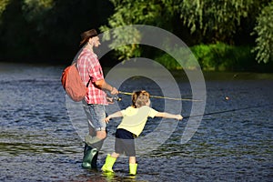 Father and Son fishing - Family Time Together. Anglers. I love our moments in the countryside - remember time. Father