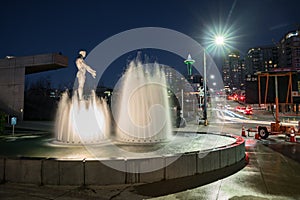 Father and Son fountain at the Olympic Sculpture Park