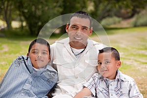 Father and Sons in the Park