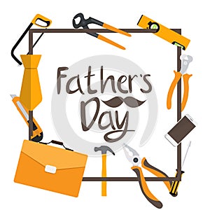 Fathers Day Background. Best Dad Vector Illustration