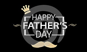 Fathers day composition on black. Fathers day composition on wooden background