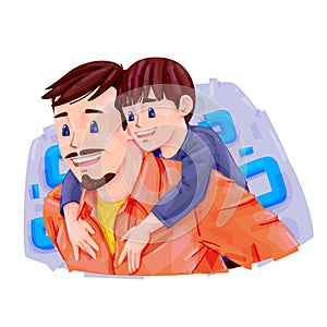 Fathers Day Concept Illustration. Dia dos pais. photo