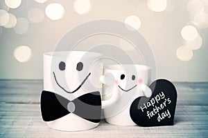 Fathers day greetings concept.