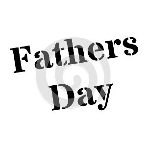 FATHERS DAY stamp on white background