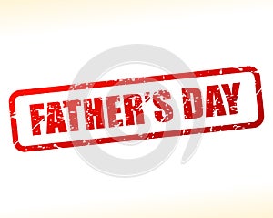 Fathers day text stamp