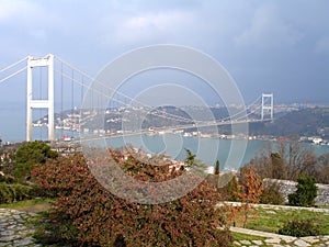 Fatih bridge over Bosporus photo